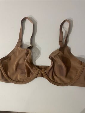 CUUP Sheer Underwire Bra in Brown - Everyday Support-Sz 36C